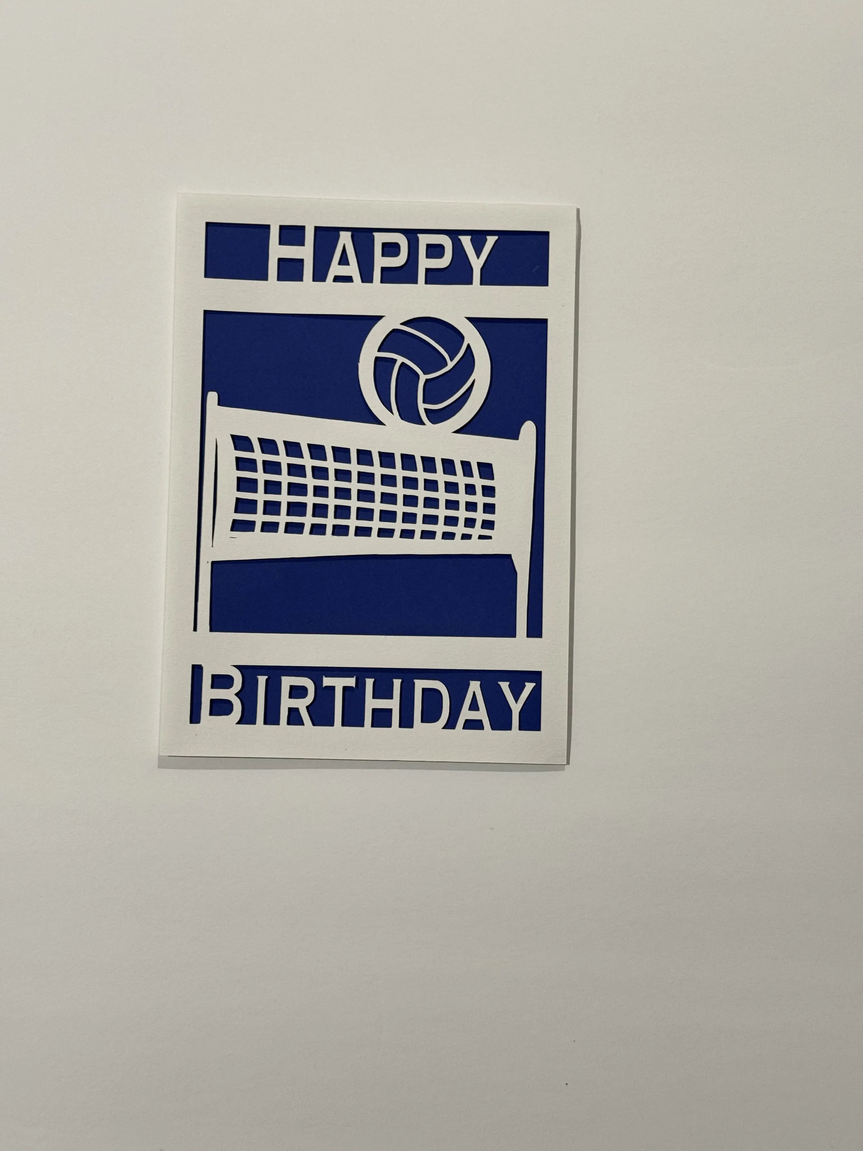 Volleyball Birthday Card
