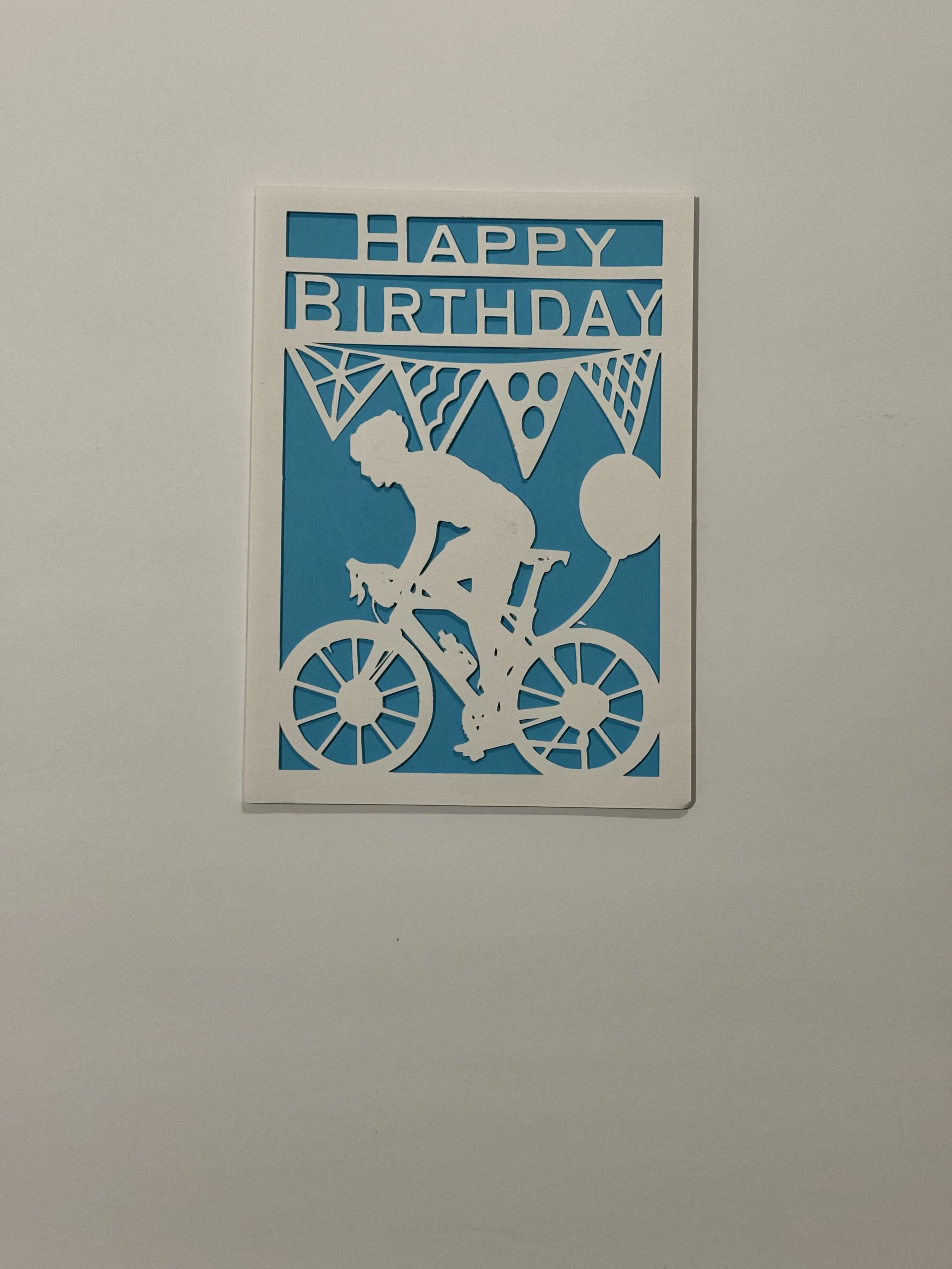 Biking Birthday Card