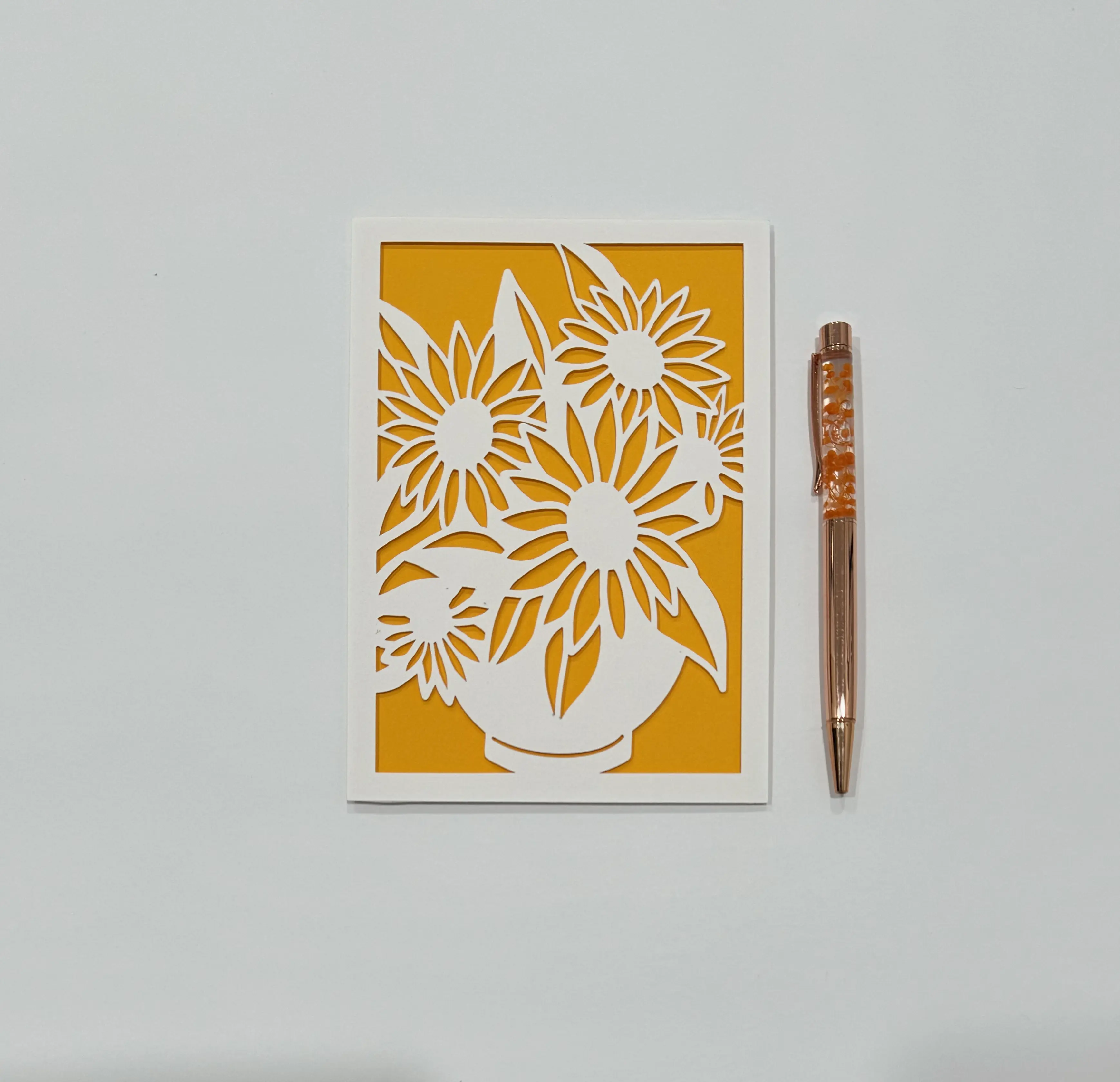 Sunflower Vase Card