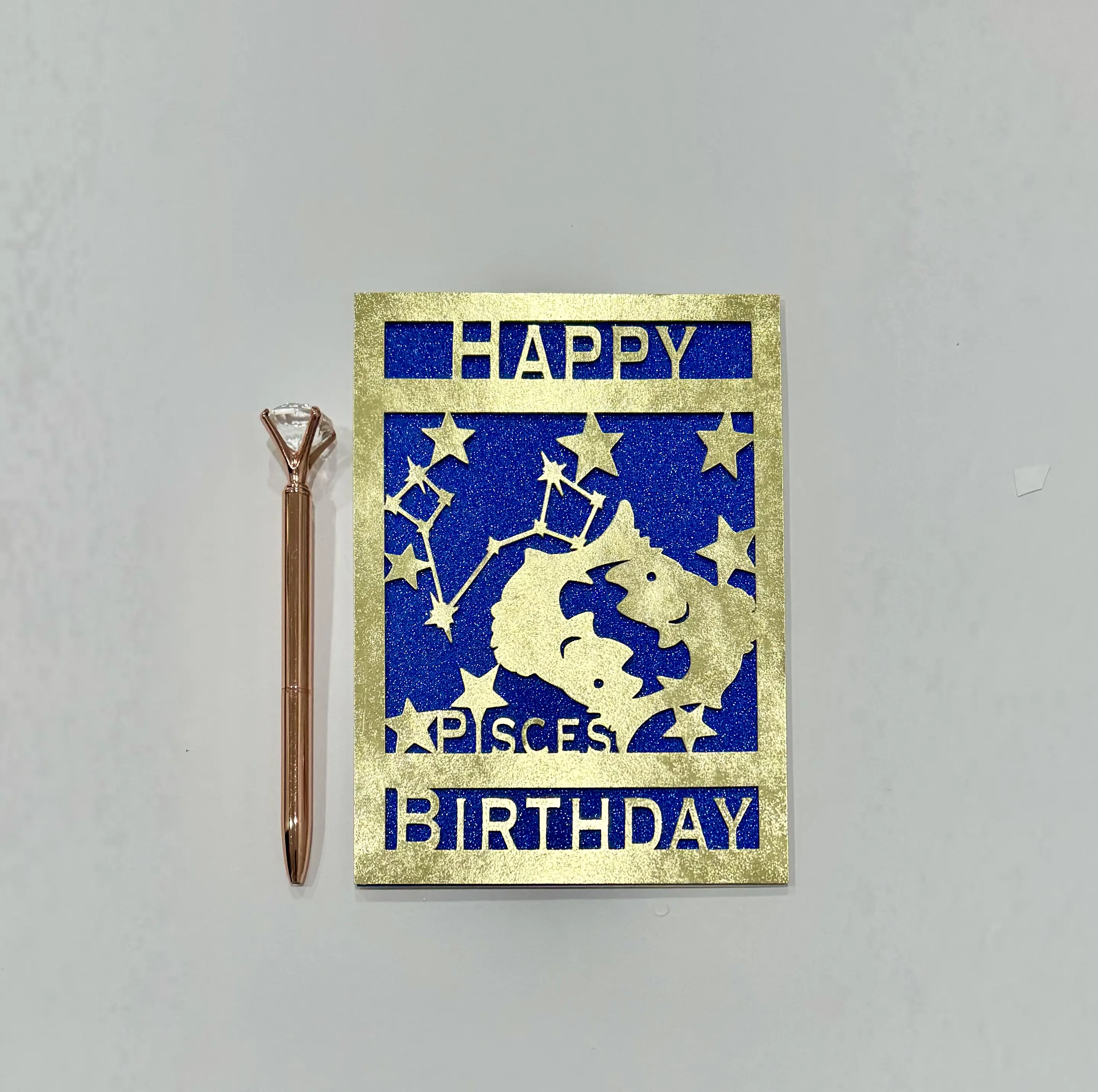 Pisces Birthday Card