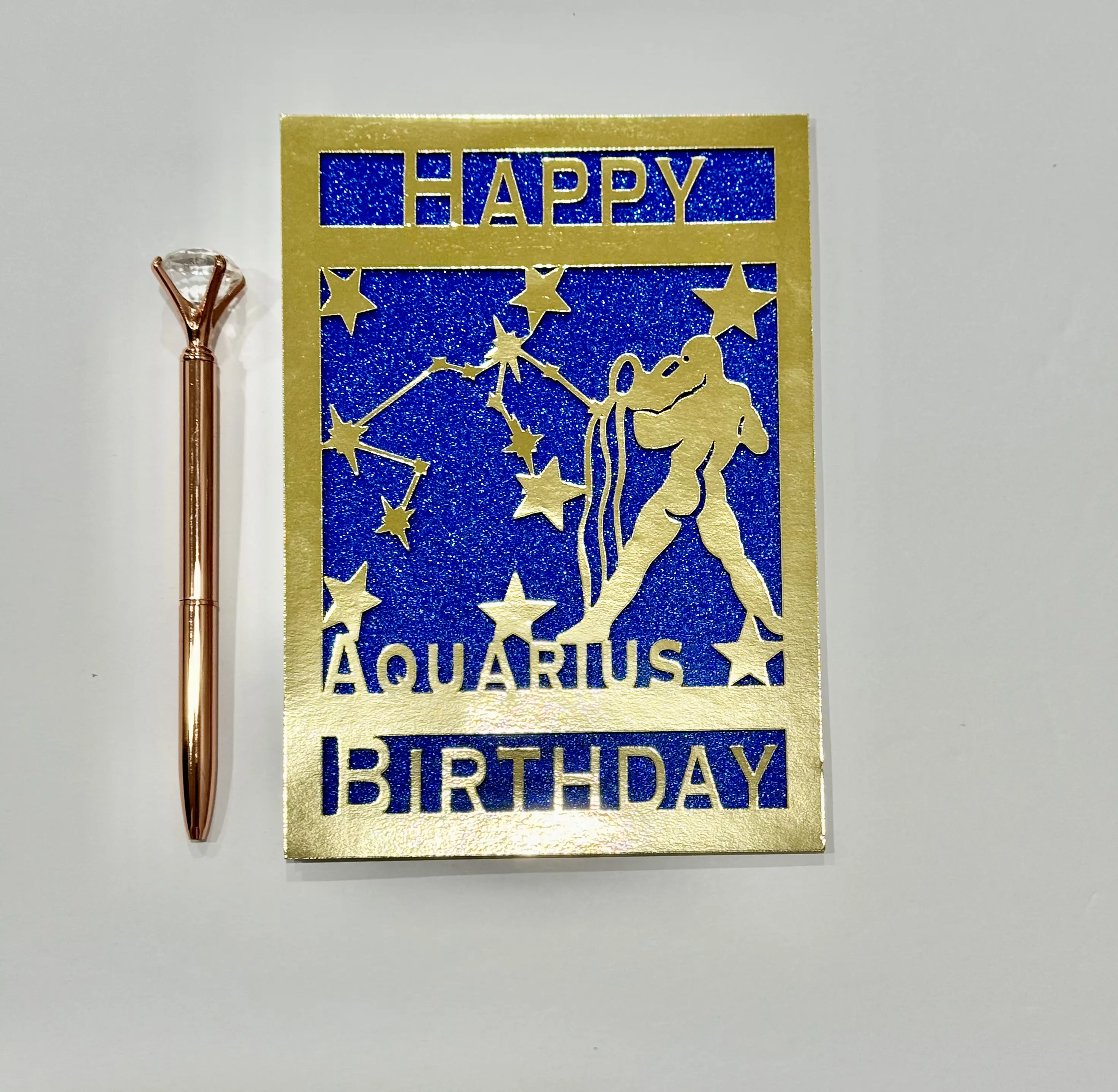 Aquarius Birthday Card