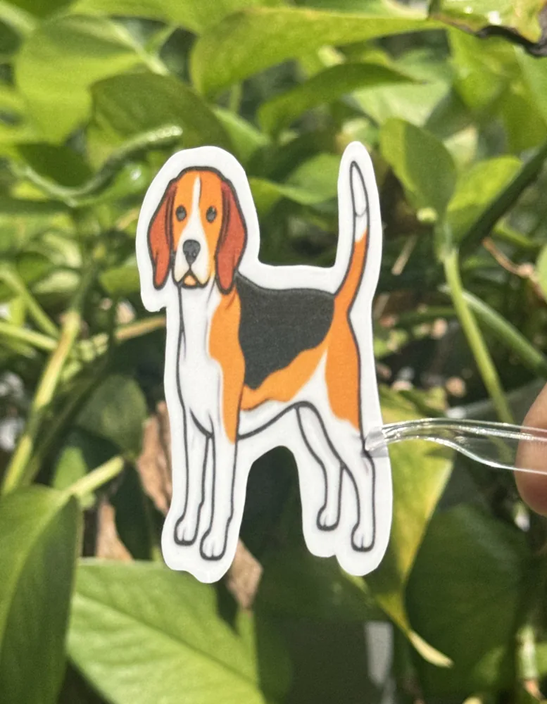 Beagle Die-Cut Sticker (Standing)