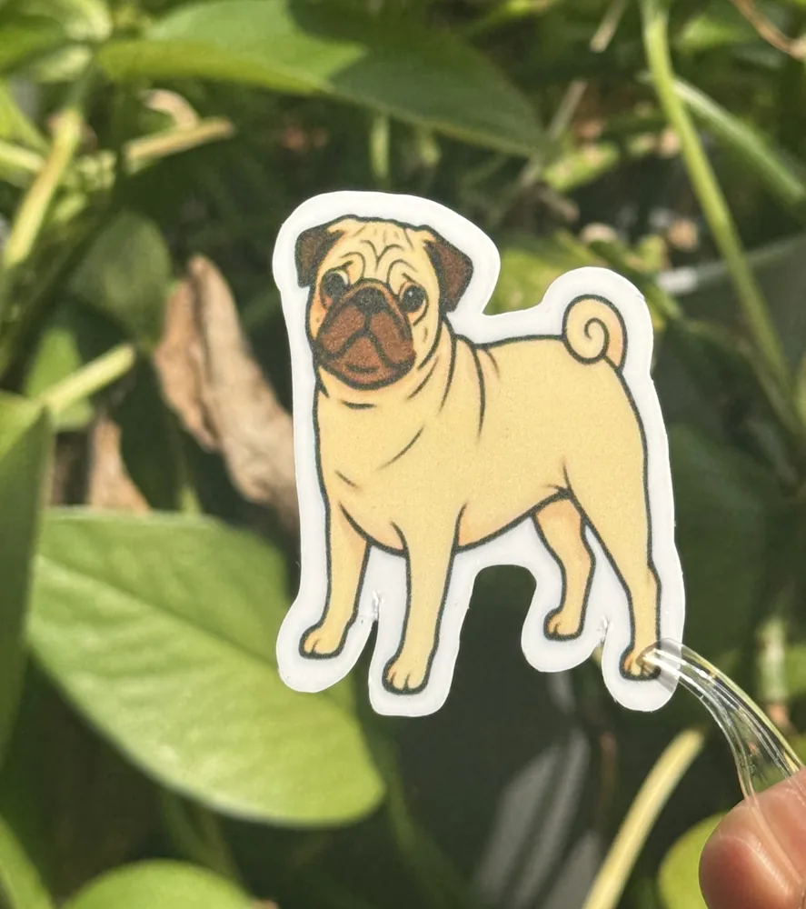 Pug Die-Cut Sticker