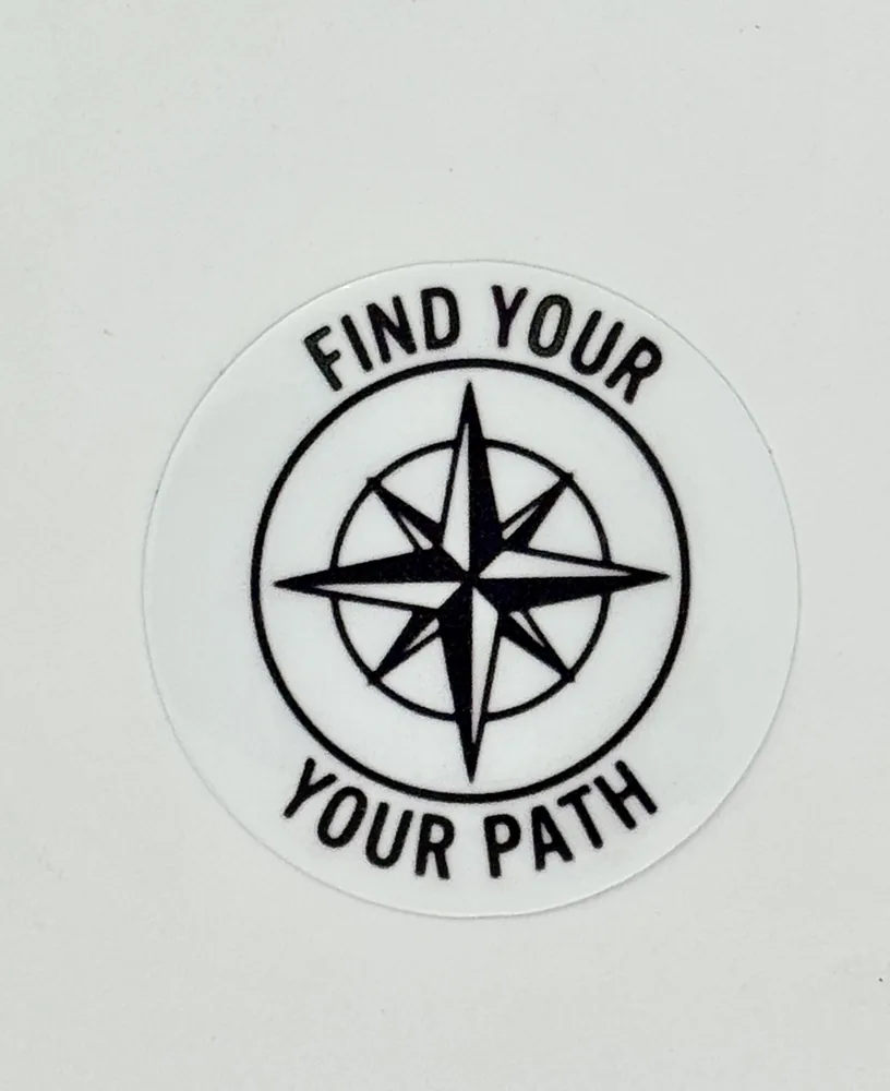 Find Your Path Sticker