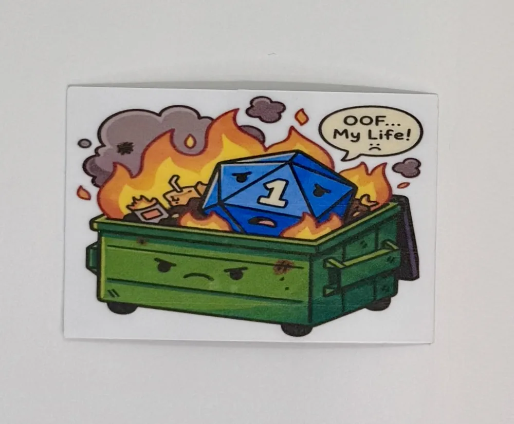 Dumpster Fire Sticker