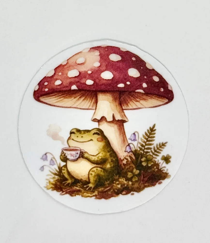 Mushroom & Toad Sticker