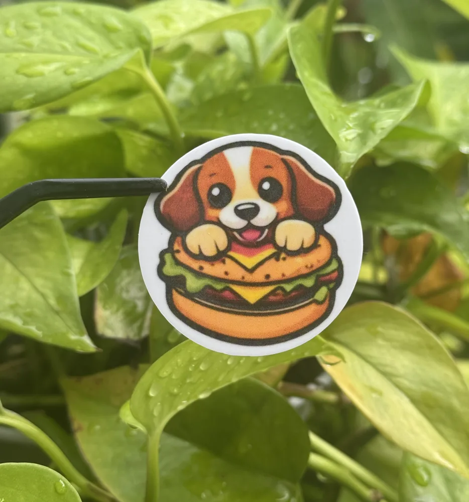 Burger Buddy Dog Sticker