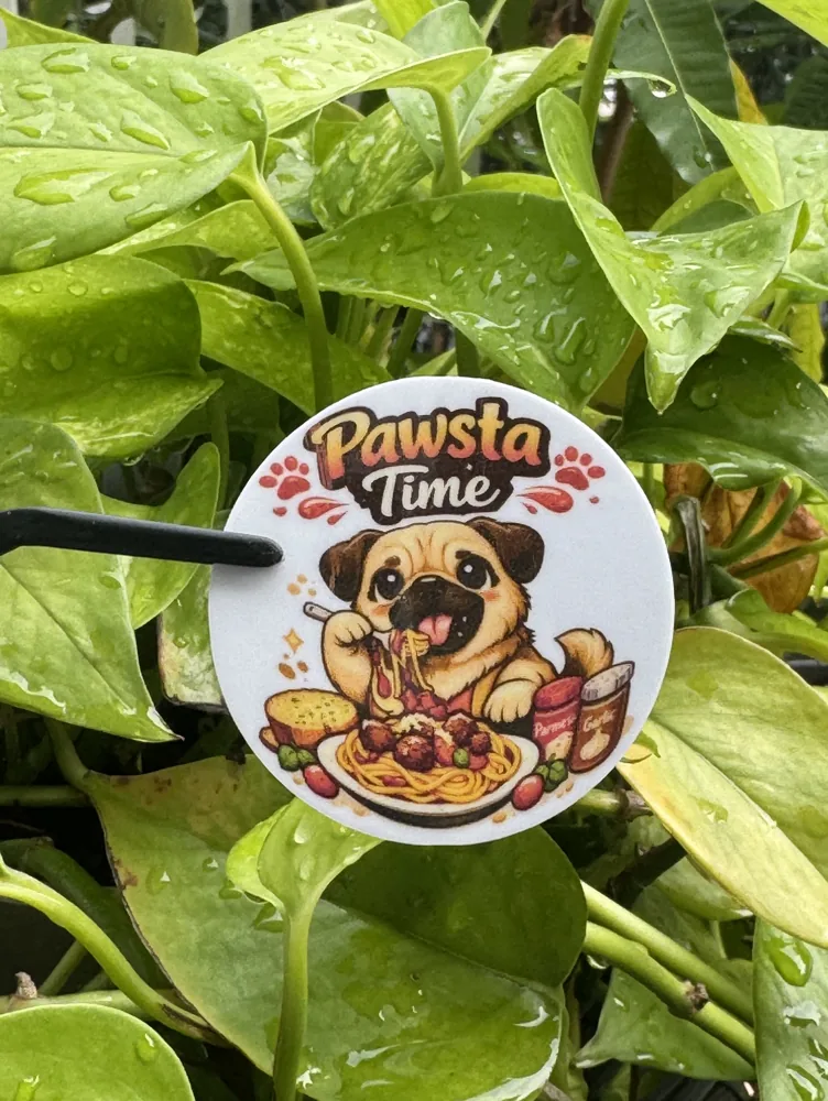 Pawsta Time Sticker