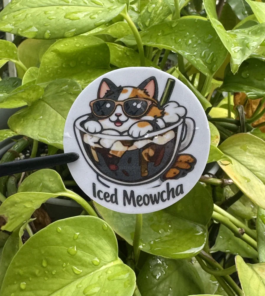 Iced Meowcha Sticker